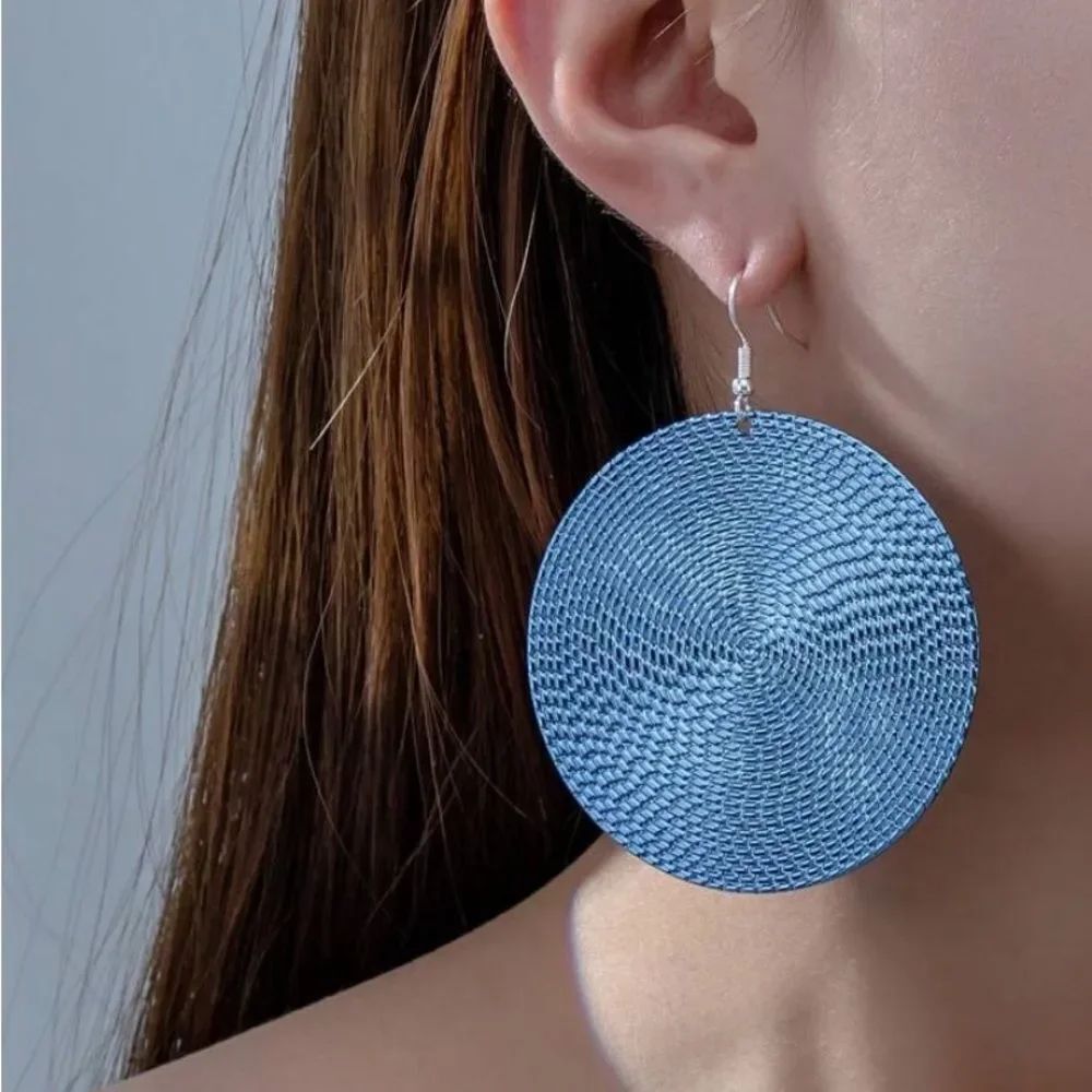 3for$20 1pair Fashionable Minimalist Oversized Round Shape Hoop Earrings